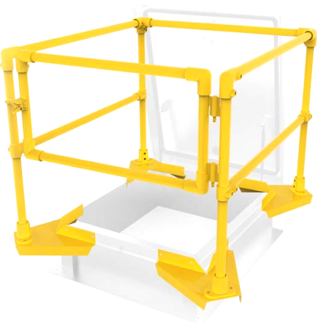 Acudor Rgs Safety Rails Acudor RHSR Roof Hatch Safety Rail - 360 Degree Fall Protection – VALTEMP